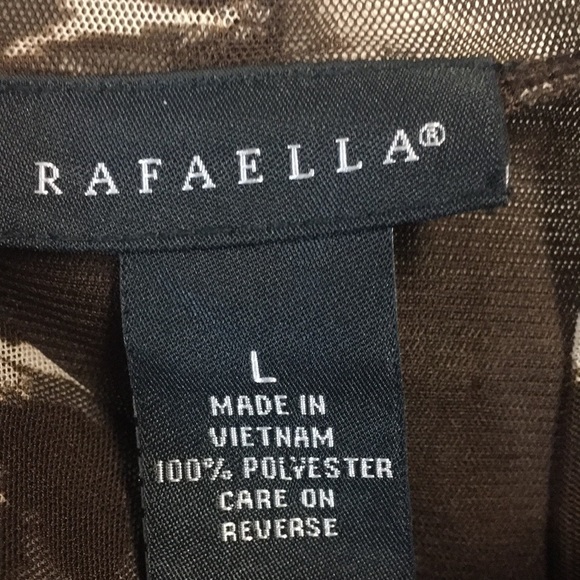 Rafaella high neck top brown and cream - Picture 4 of 4